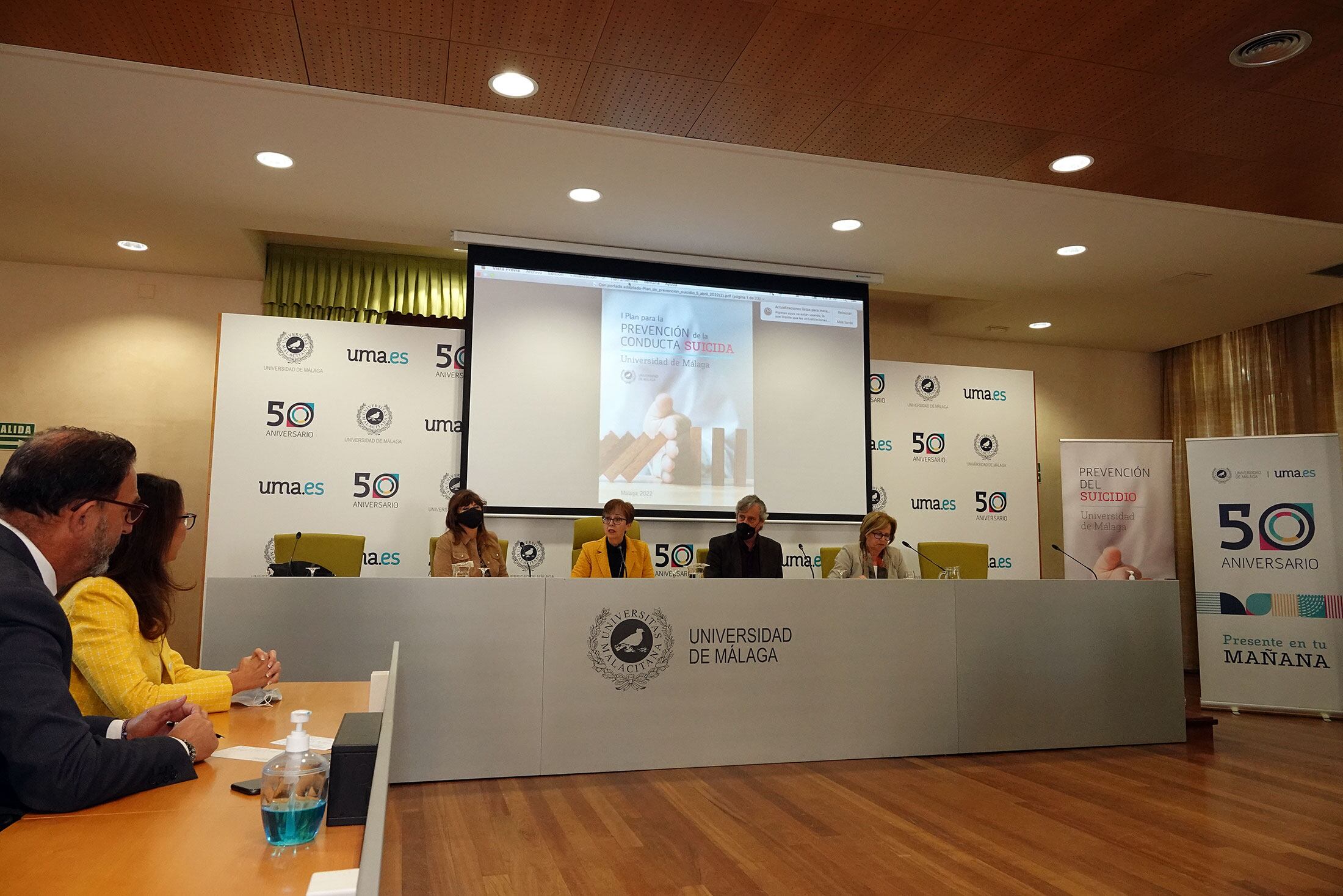 Acto de presentación del plan contra suicidios