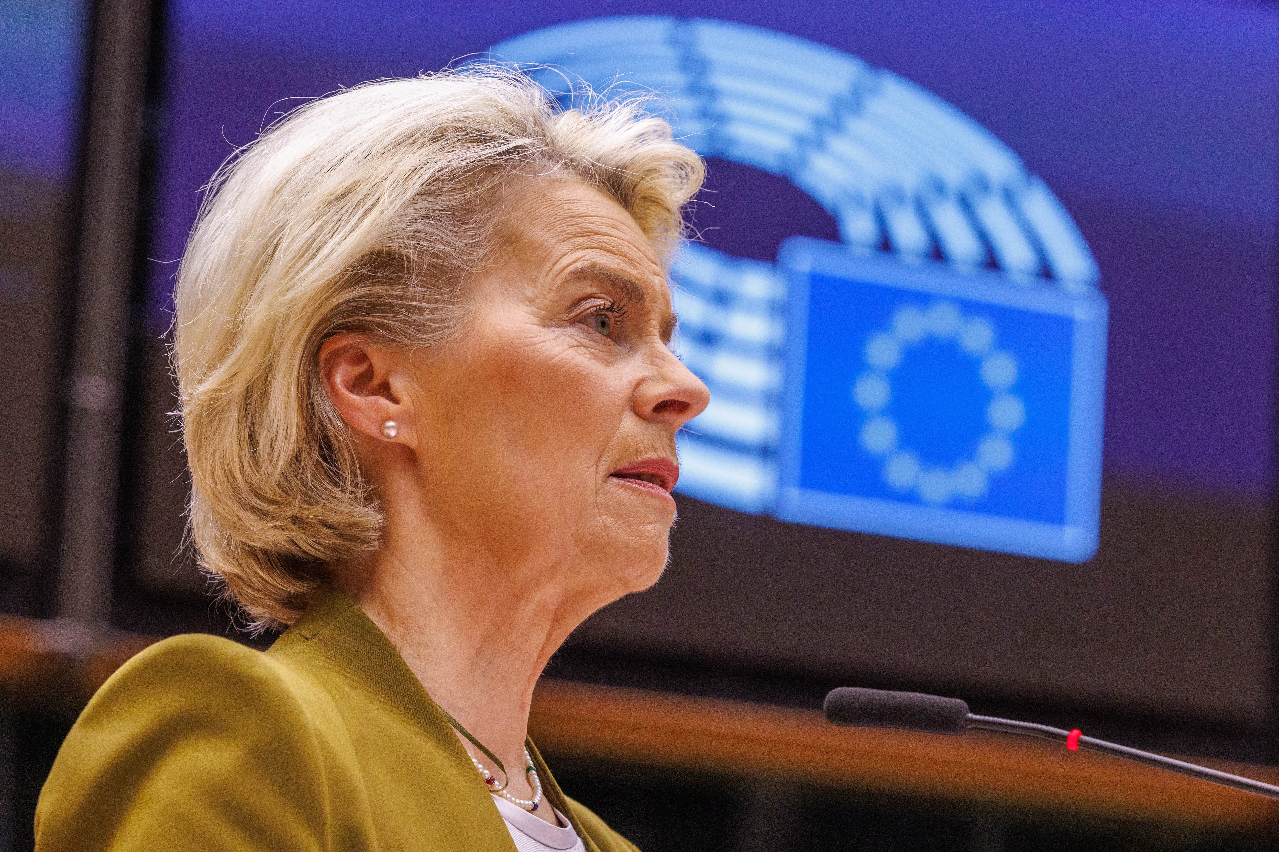 La presidenta de la Comisión Europea, Ursula von der Leyen