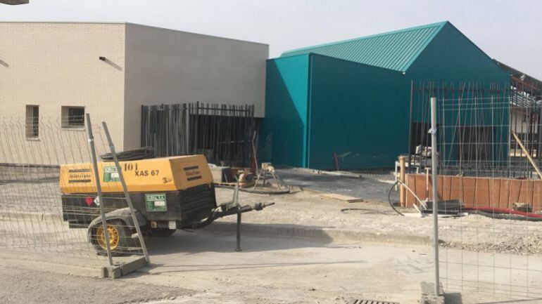 Obras en un colegio.