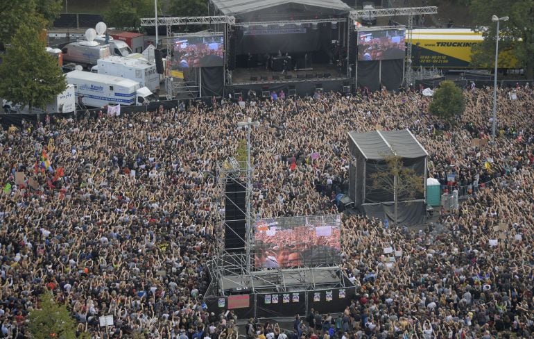 Más de 10.000 personas asisten a un concierto contra el racismo en Chemnitz