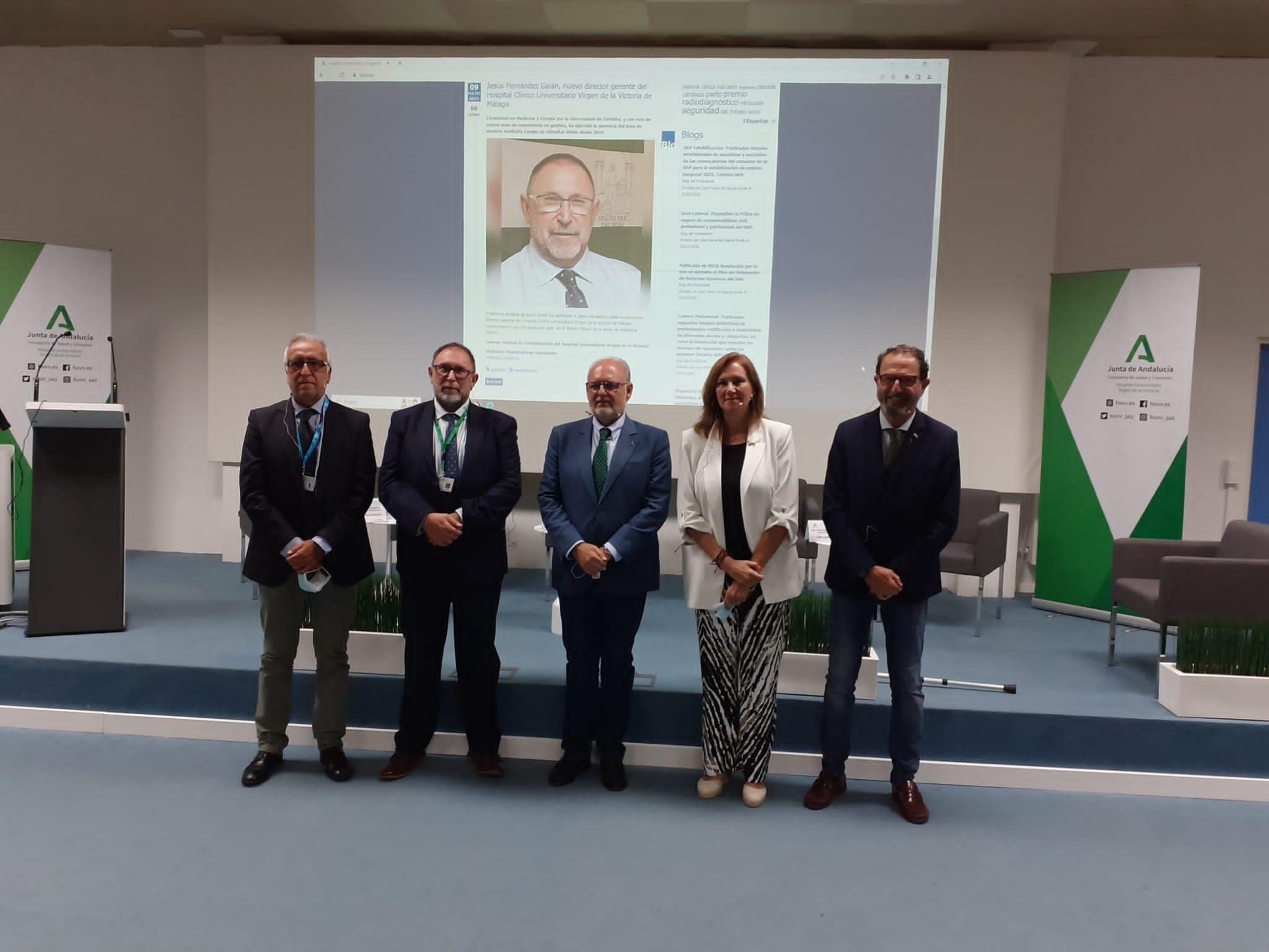 Presentación del nuevo gerente del hospital Clinico