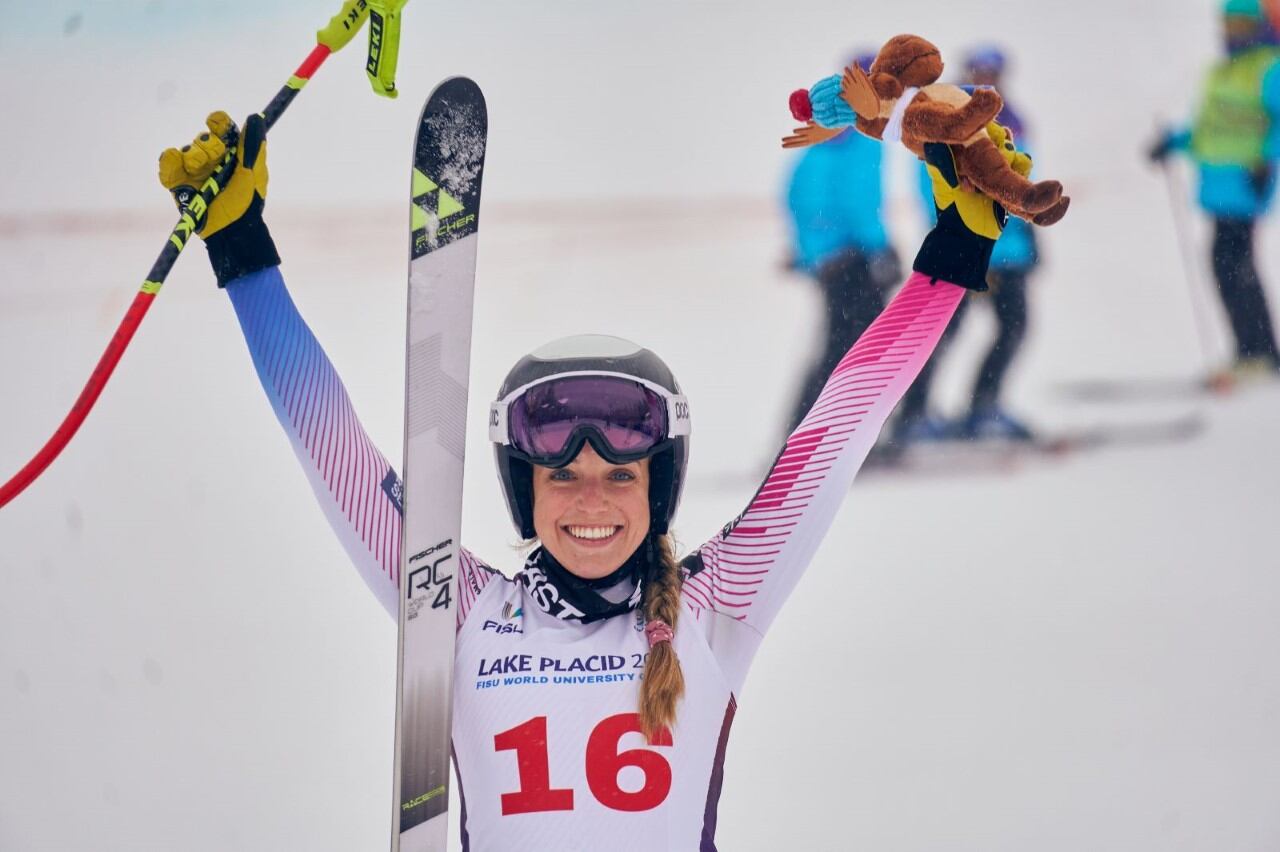 Celia Abad en la Universiada de Lake Placid