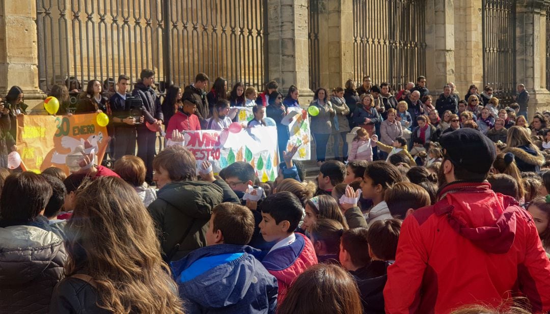 Concentración del Día de la Paz en Jaén capital.