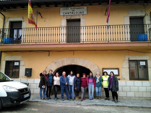 Concentración de mujeres de la Sierra Norte en Cantalojas.