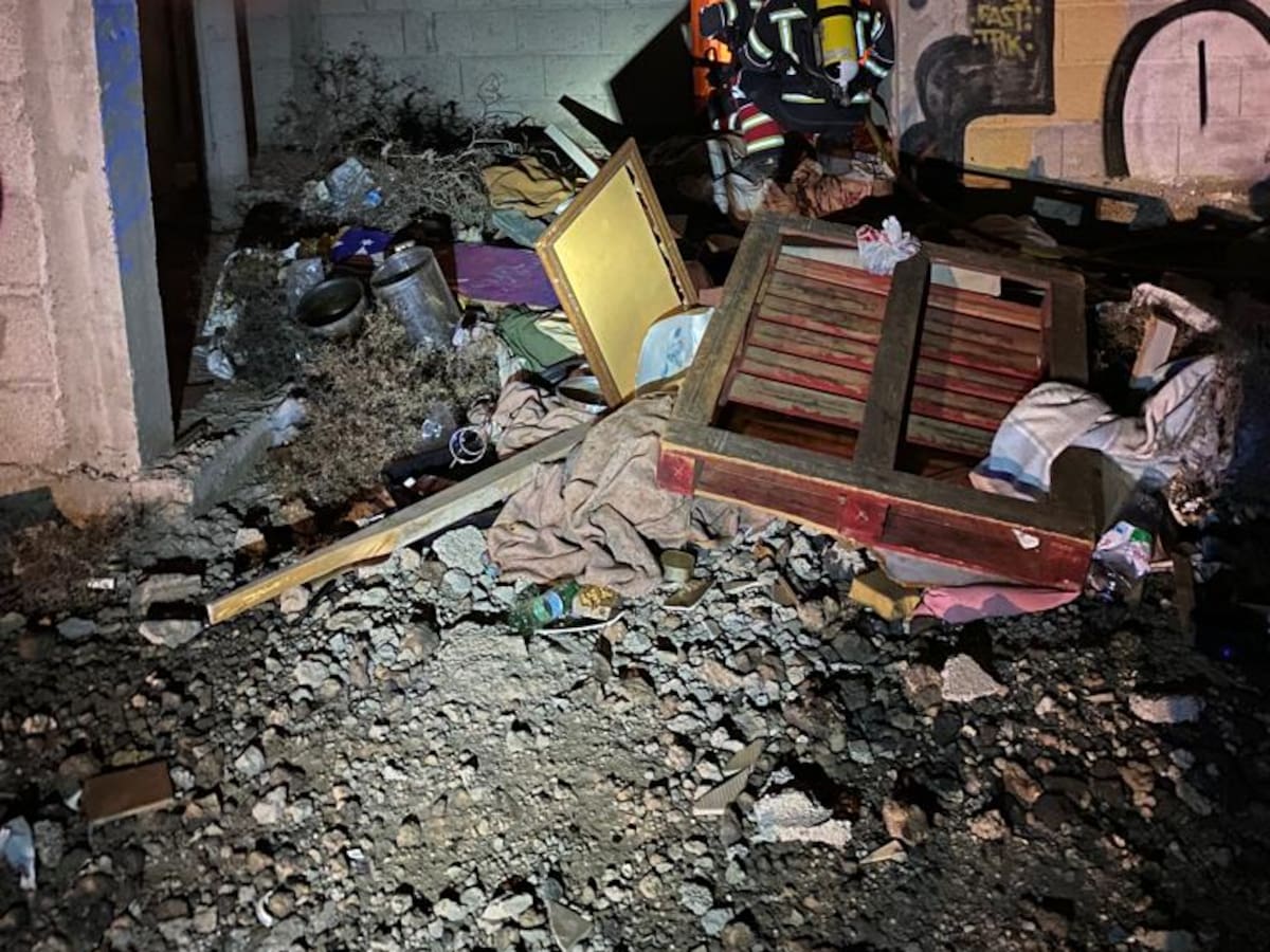 Se incendia una vivienda de okupas en Lanzarote