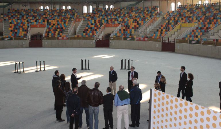 Moment de la visita del Comitè Internacional a la Tarraco Arena Plaça.