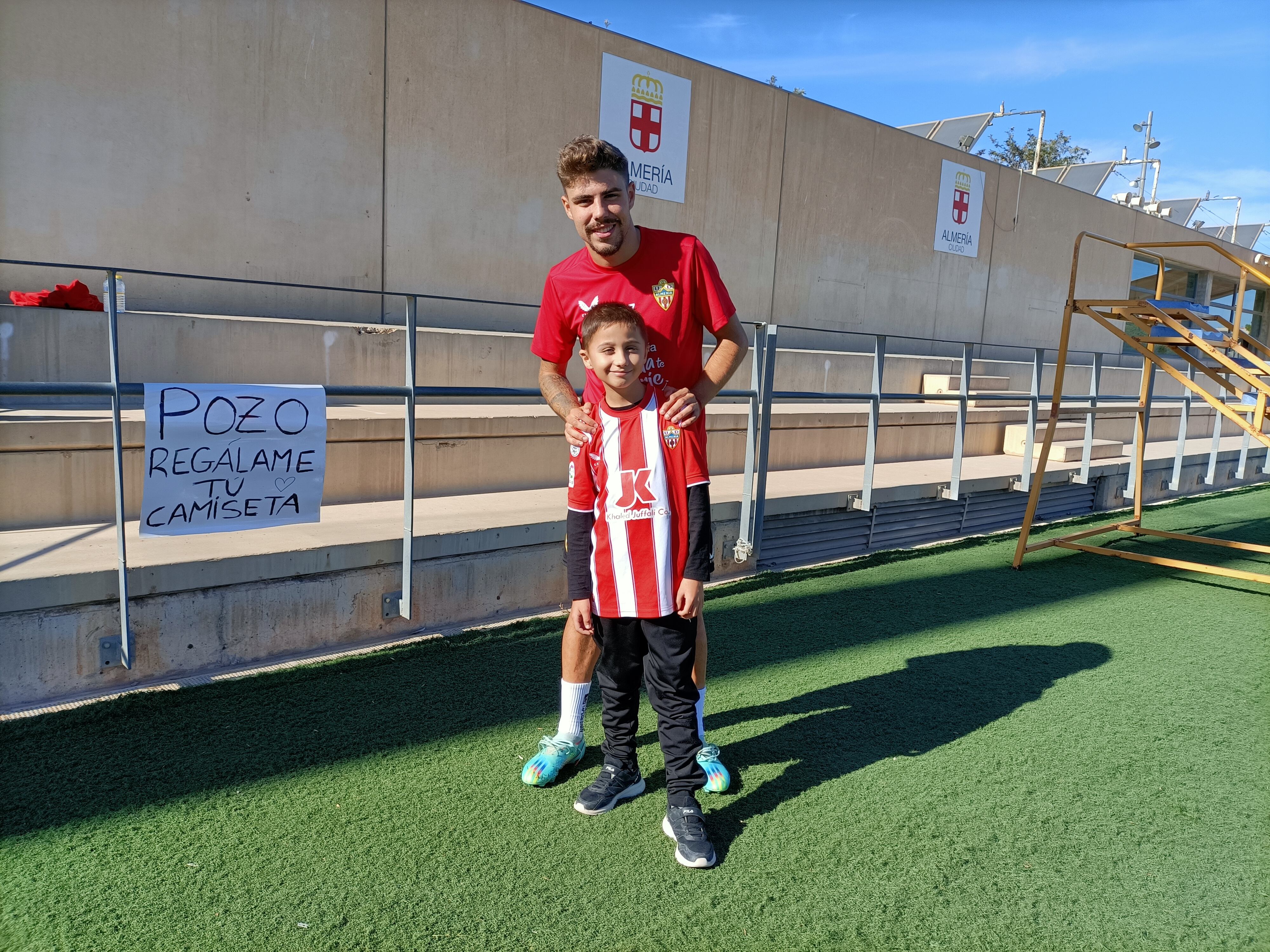 Pozo y Aitor nada más terminar la sesión en el Anexo.