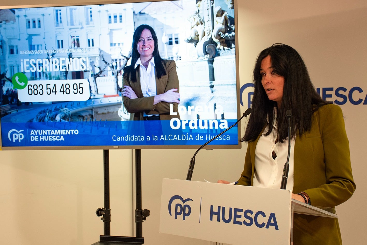 Lorena Orduna, candidata del PP a la alcaldía de Huesca