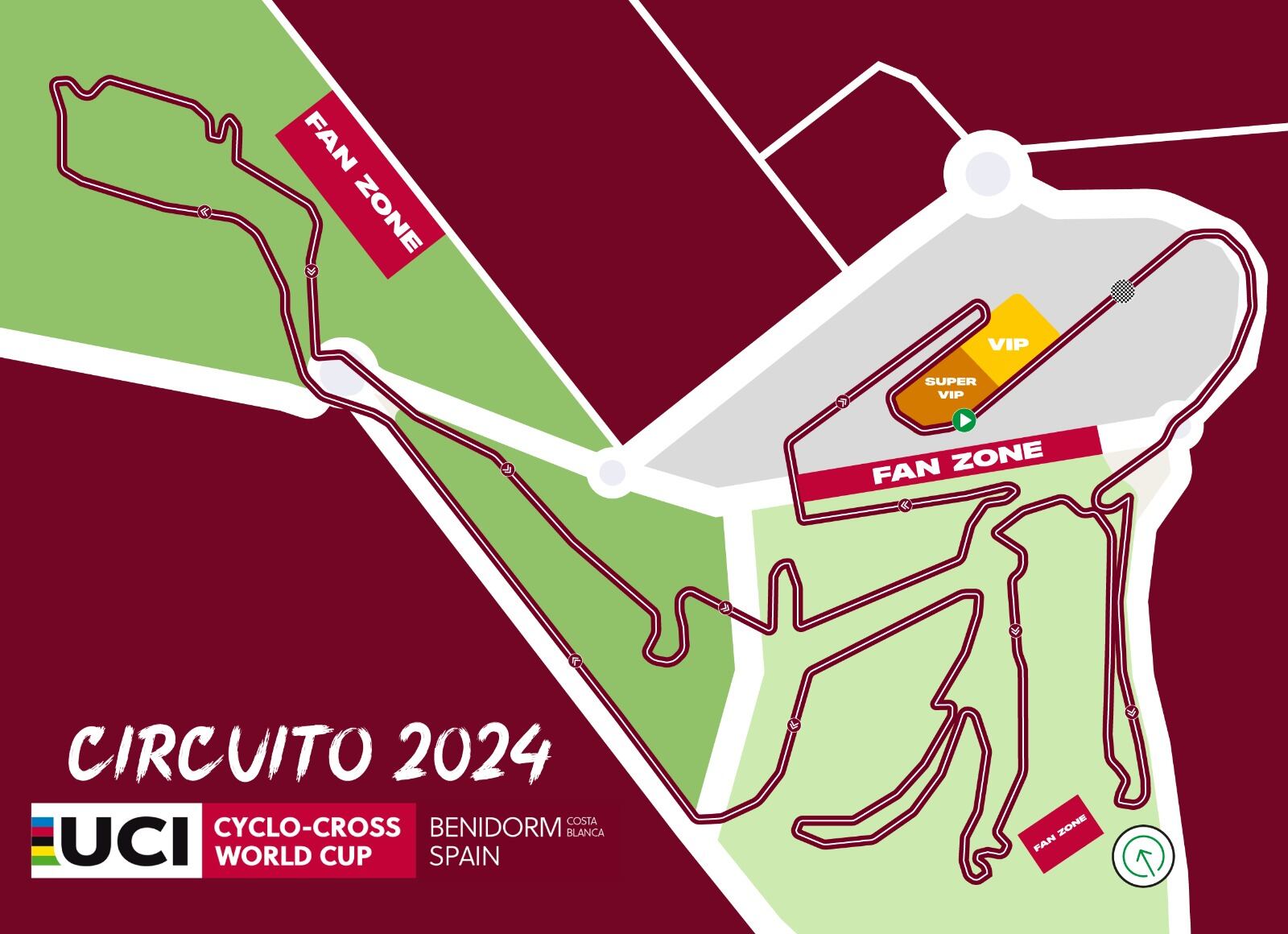 Así será el circuito de la Copa del Mundo de ciclocross de Benidorm de 2024