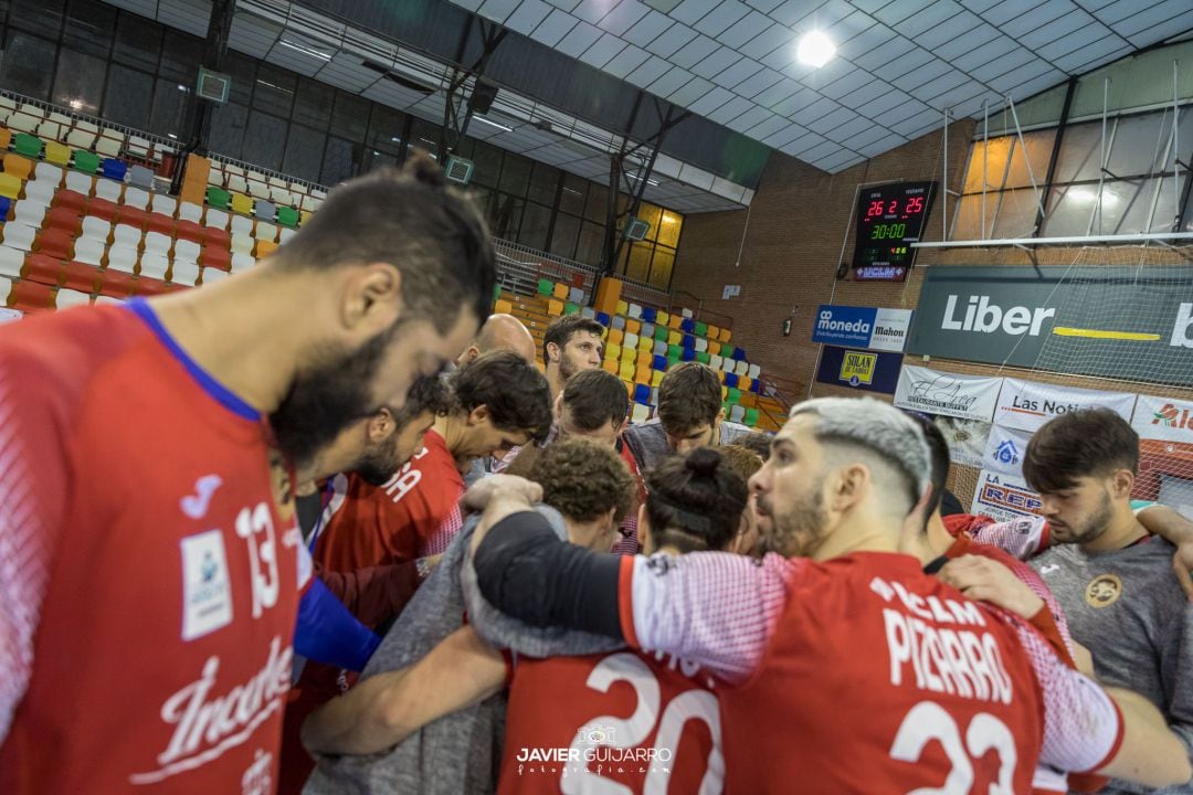 La plantilla del Incarlopsa Cuenca durante un partido 