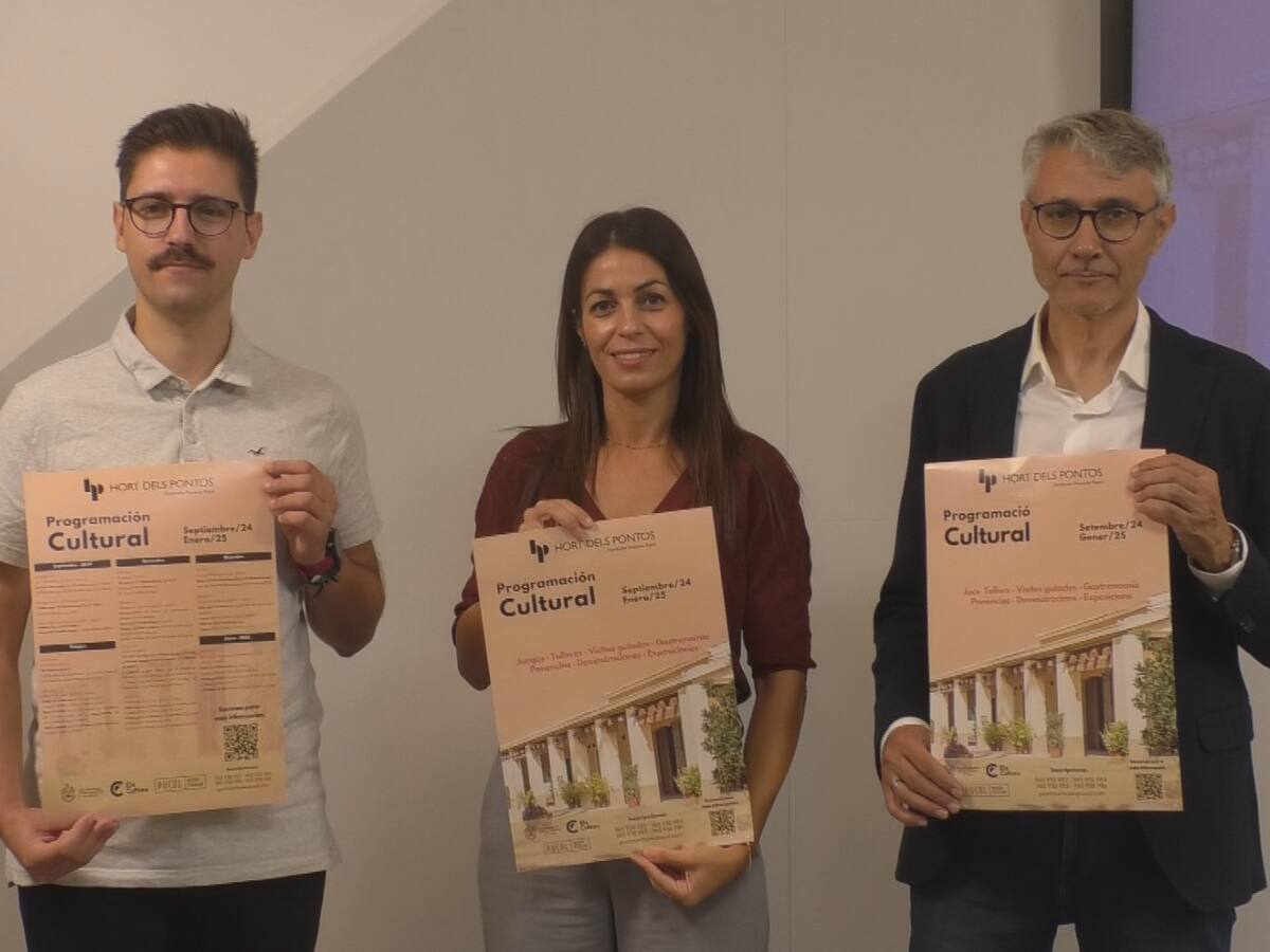 Elche presenta las actividades culturales en el Hort dels Pontos hasta 2025