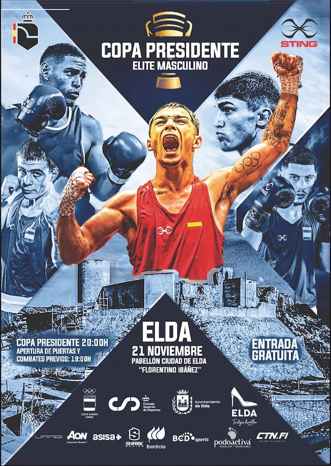 Cartel de la Copa Presidente de Boxeo en Elda