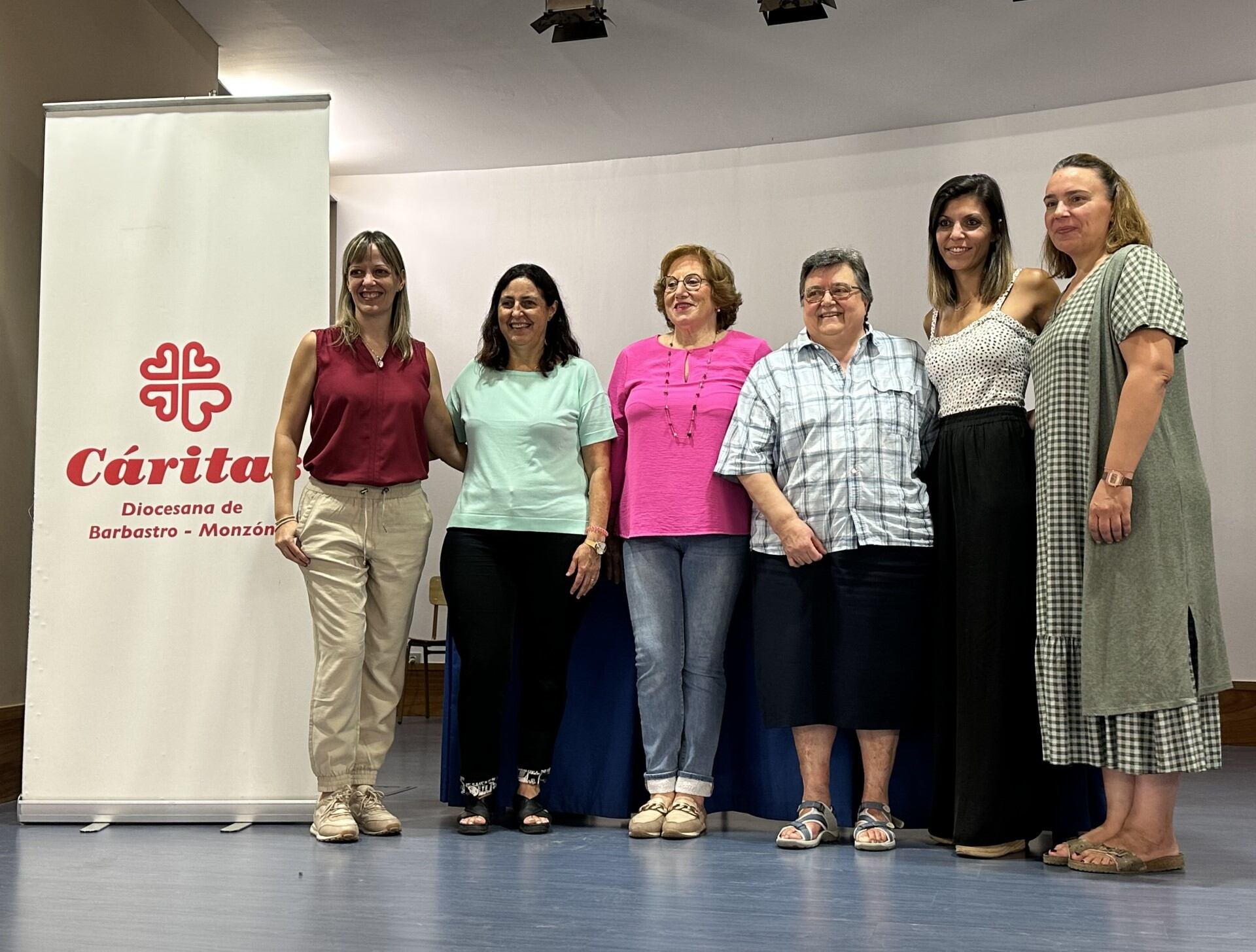 Presentación del programa de Caritas Barbastro-Monzón, junto a los Colegios San José de Calasanz y San Vicente de Paúl