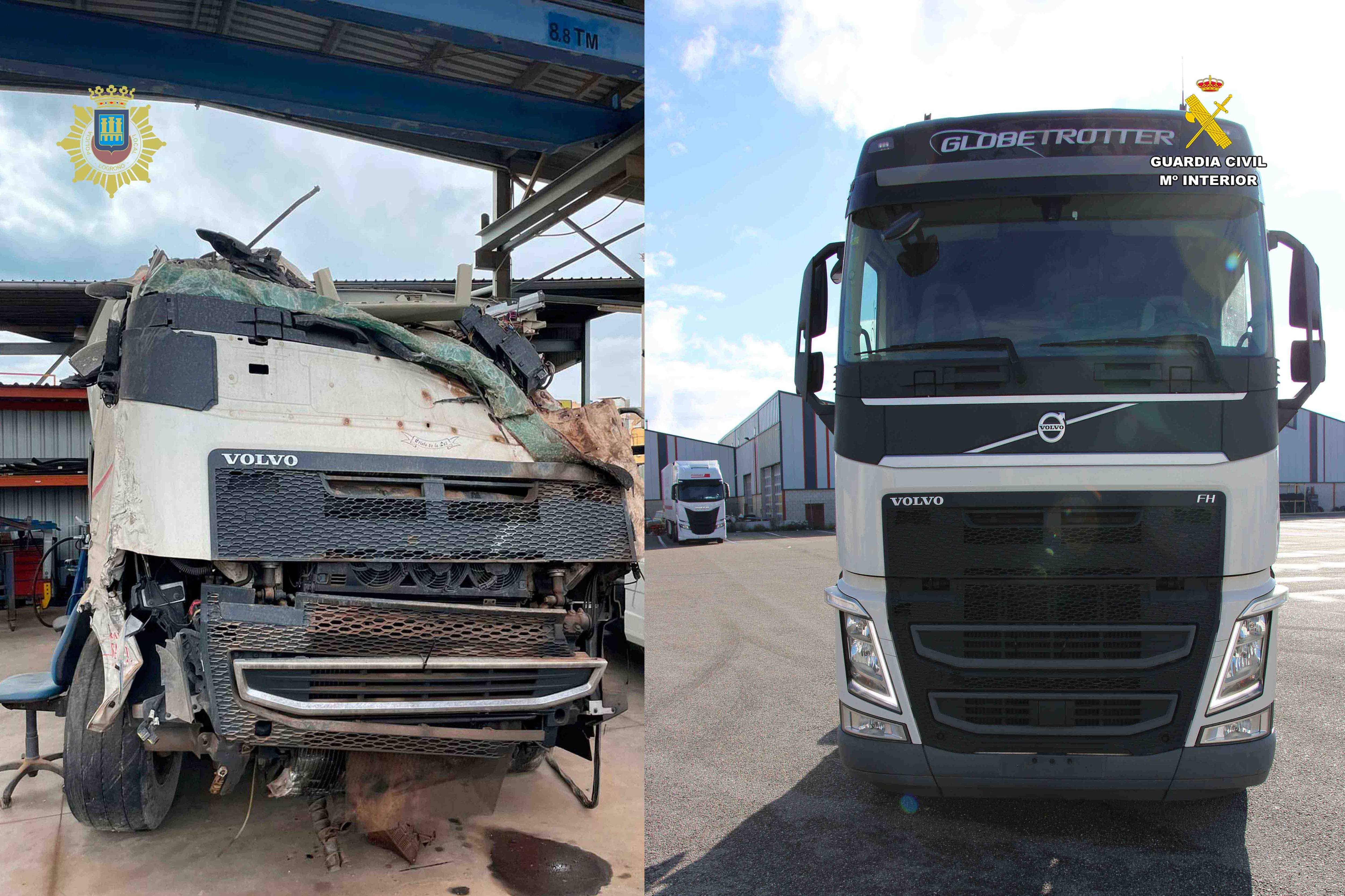 Investigado un varón de 40 años por hacer pasar un camión nuevo por otro siniestrado y reparado en Logroño