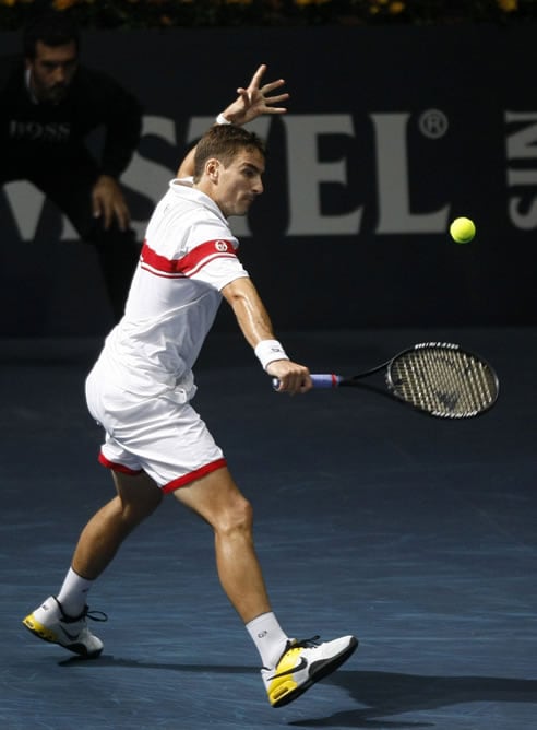 Robredo, durante su partido ante Verdasco