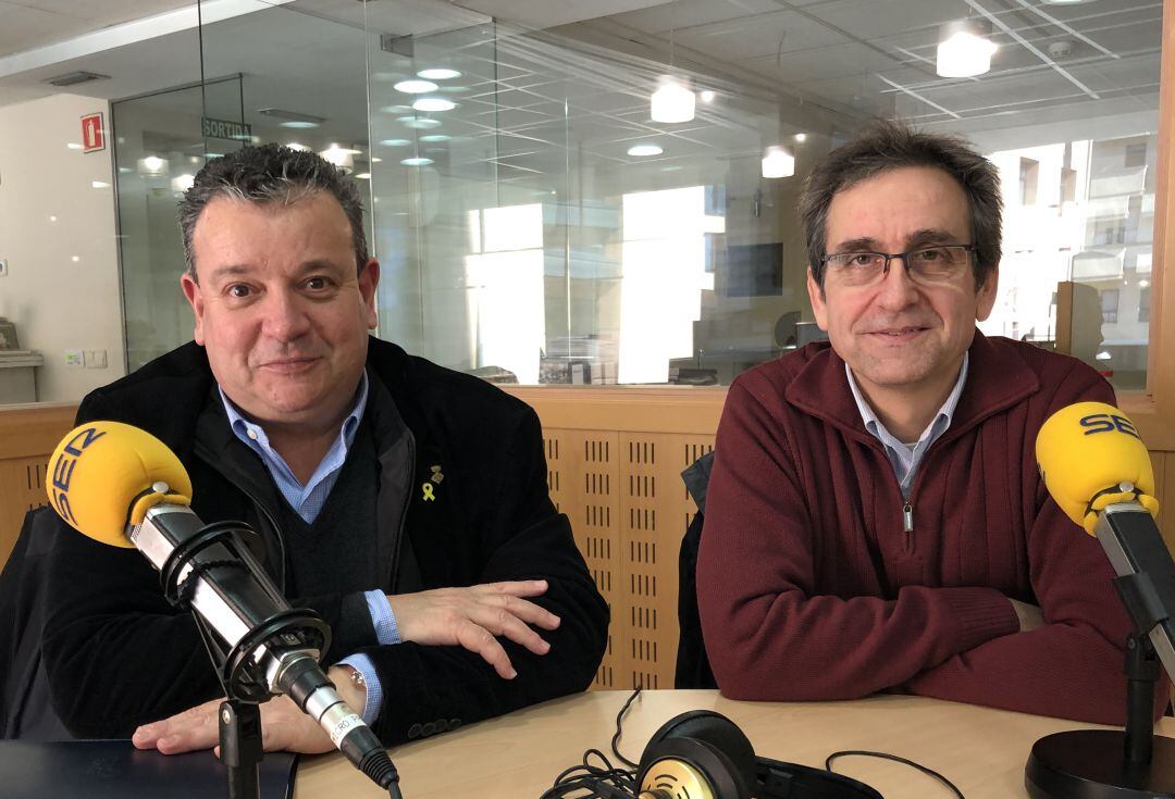 Lluís Costabella i Marc Marí, de la Diputació de Girona