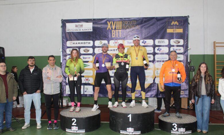Alberto López y Rosario Alacid, ganadores de la V BTT de El Bonillo