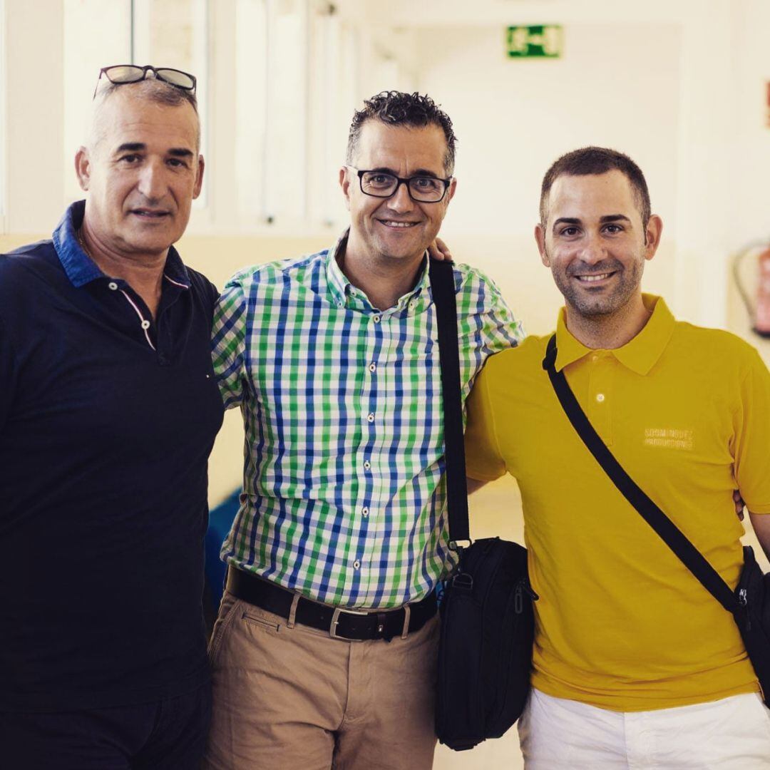 Juan Martínez Oliver, Rogelio Buceta y Sergio Domínguez.