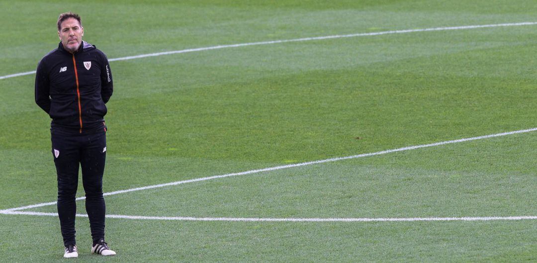 Berizzo, durante un entrenamiento