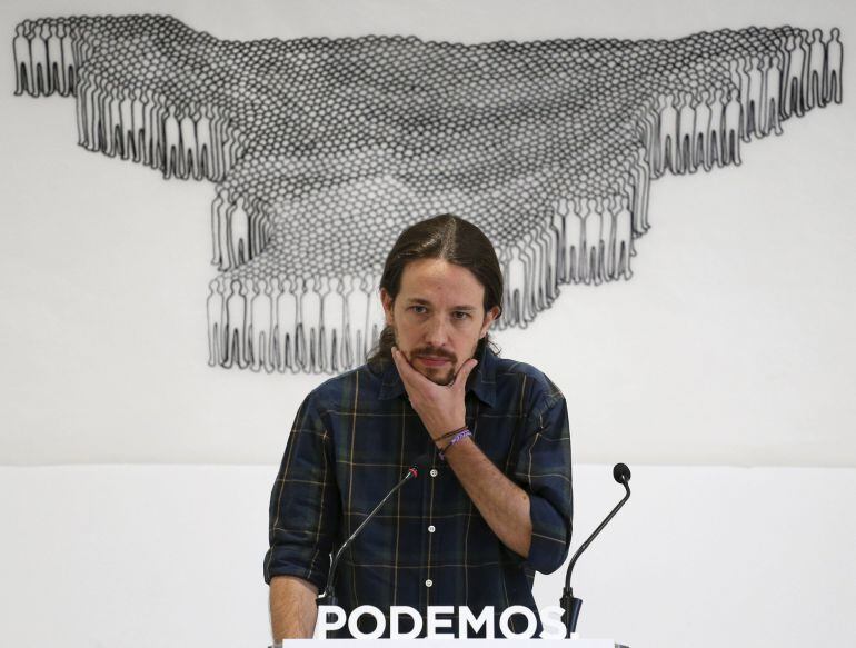 El líder de Podemos, Pablo Iglesias, en un acto celebrado en Madrid el pasado viernes.