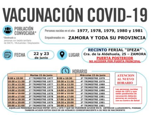 RECINTO FERIAL IFEZA (PUERTA POSTERIOR) (ZAMORA) – Nacidos en 1977, 1978, 1979, 1980 y 1981