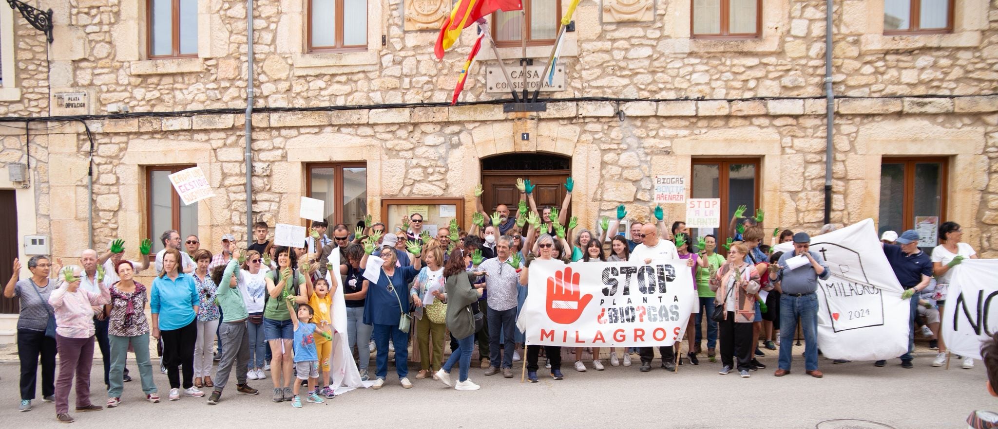 Imagen de archivo de una de las concentraciones celebradas en Milagros