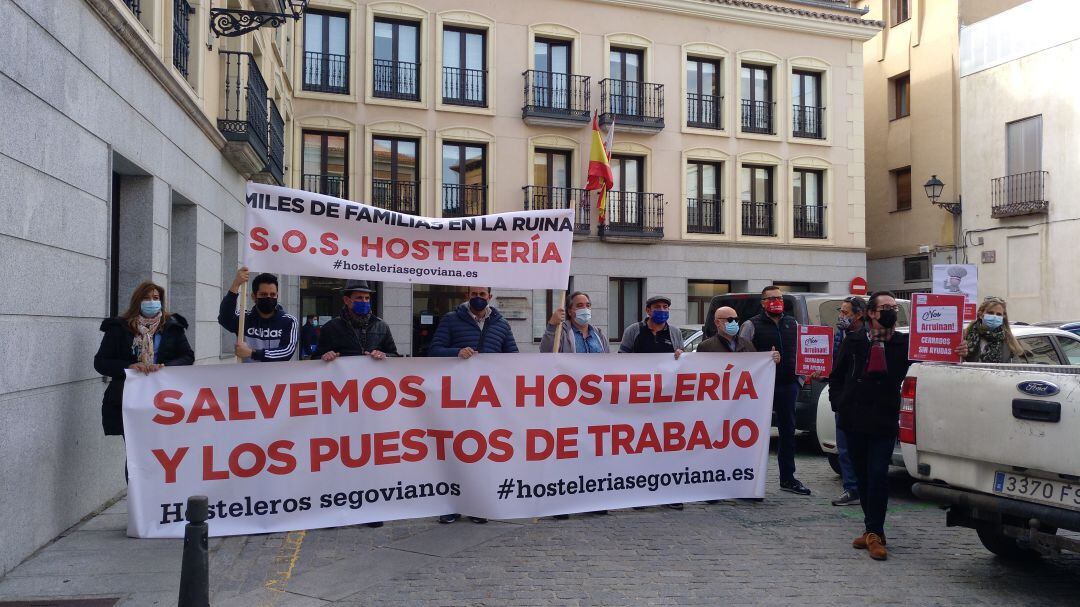 Movilización hosteleros en imágen de archivo