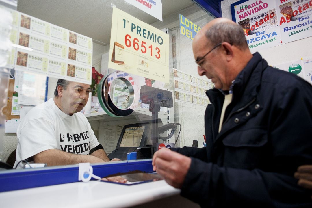 Una administración de lotería en Madrid. 