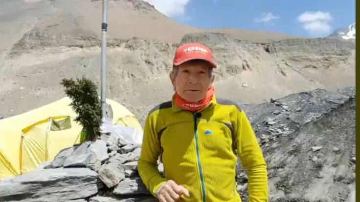 Carlos Soria. Campo Base Dhaulagiri