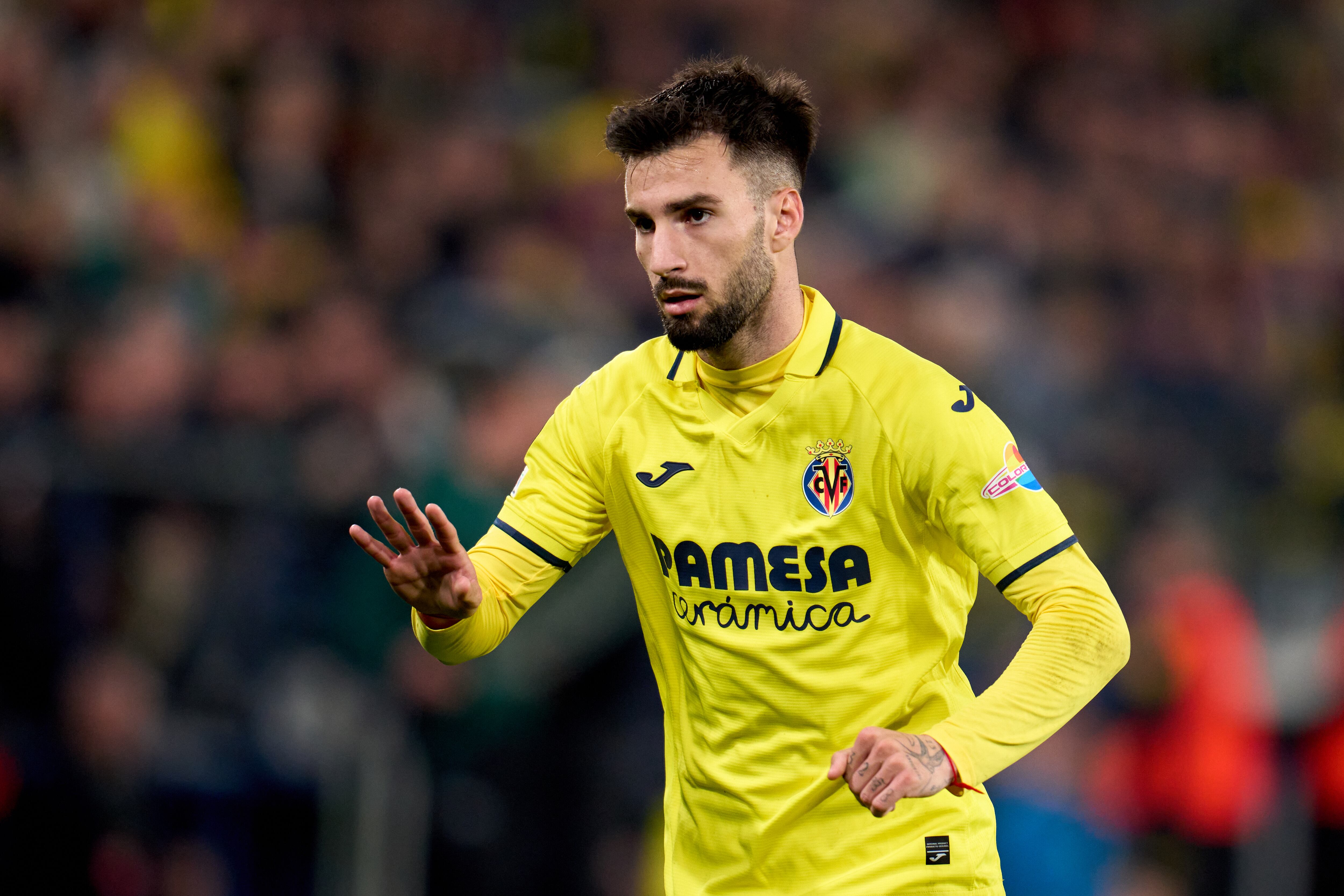 Baena, durante el partido en el Santiago Bernabéu.