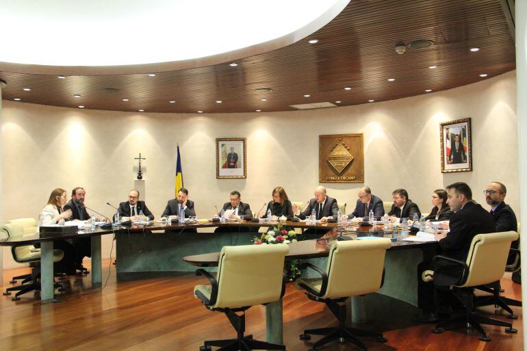 La sessió del comú d'Encamp, celebrada aquest dijous a la tarda.