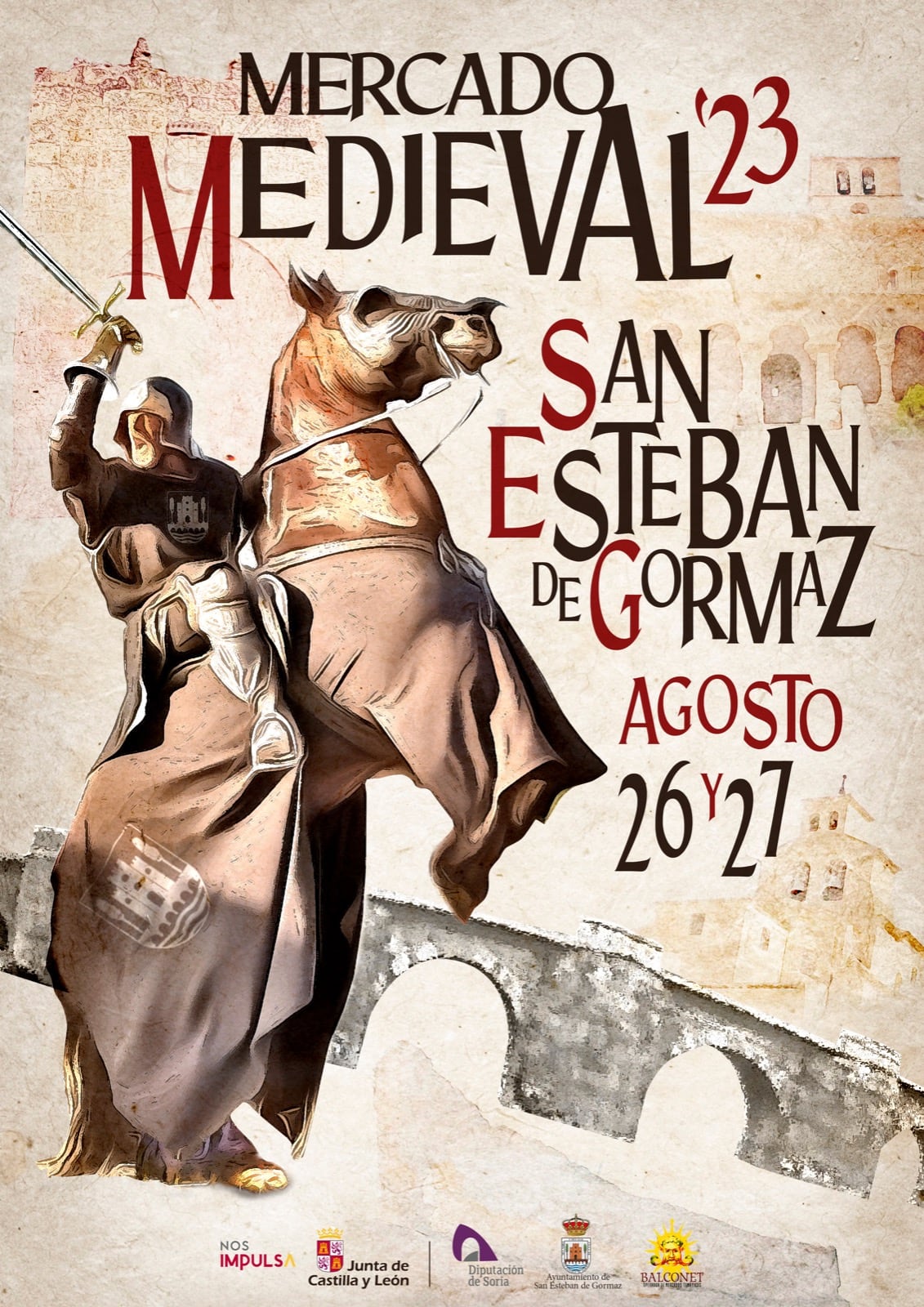 Cartel del XXIII Mercado Medieval de San Esteban de Gormaz.