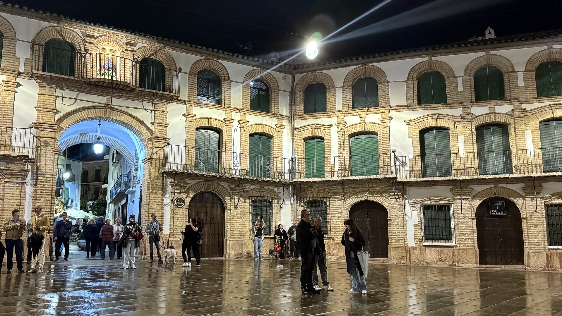 Inauguración del nuevo alumbrado de la Plaza Ochavada de Archidona
