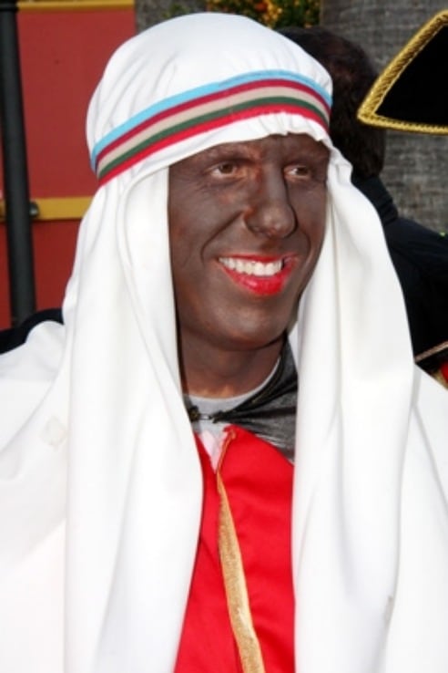 El torero, caracterizado como Cartero Real.