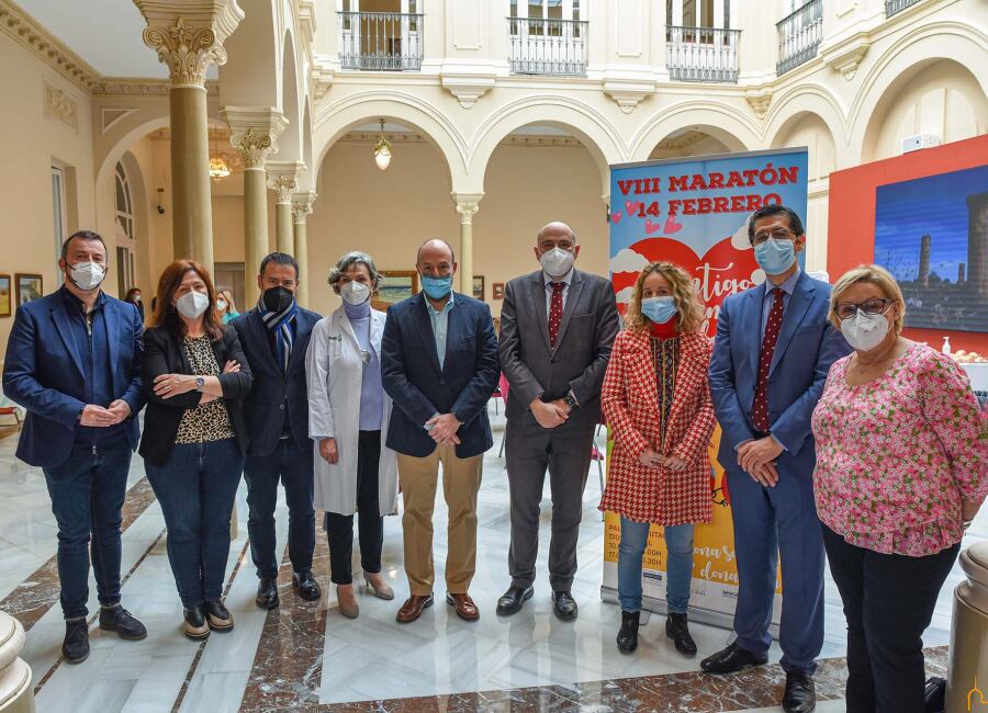 Los patios de la Diputación de Ciudad Real han acogido el VIII Maratón de Donación de Sangre