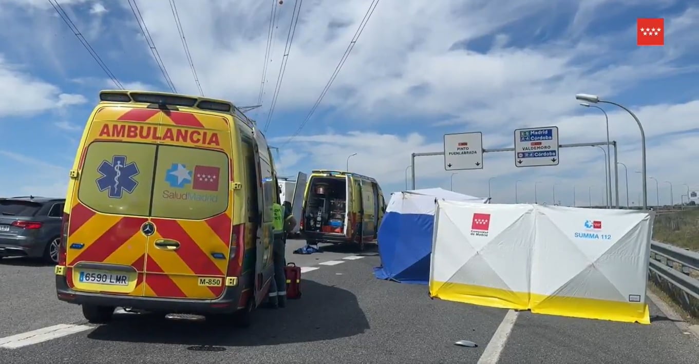 El ciclista fue atropellado mortalmente justo en una de las salidas de la carretera M-506