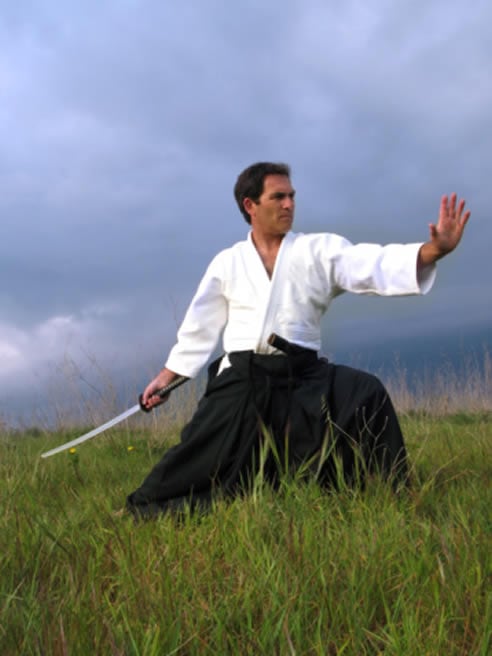 Los jóvenes emulaban a los samuráis de las películas.