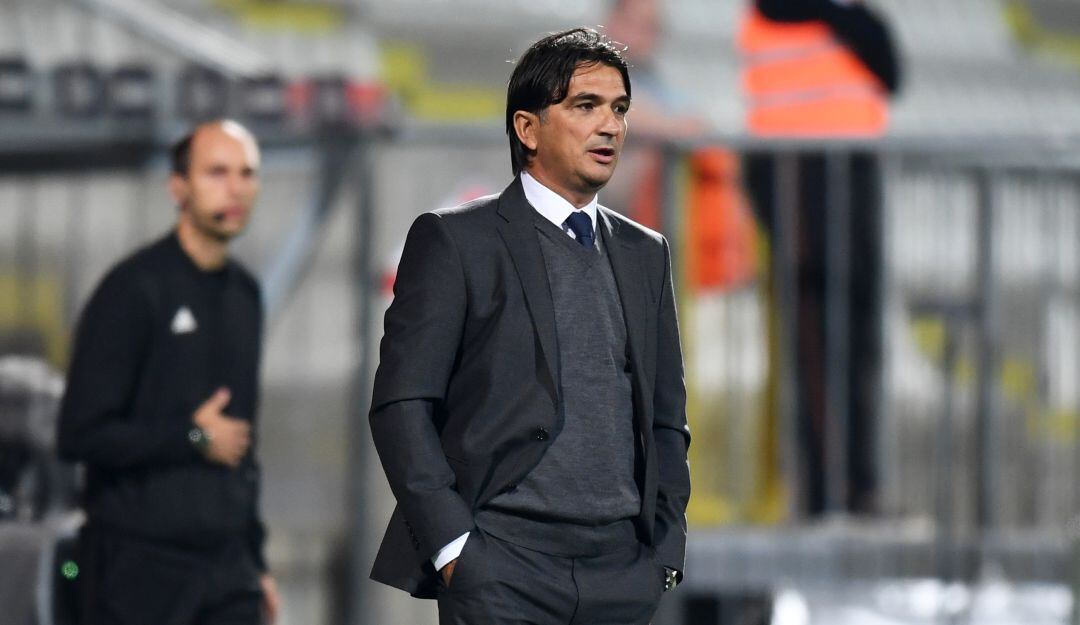 Dalic, durante un partido contra Inglaterra de la liga de las Naciones. 