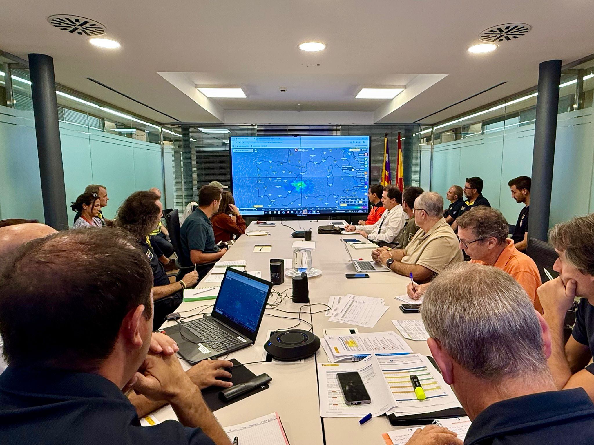 Un momento durante la reunión