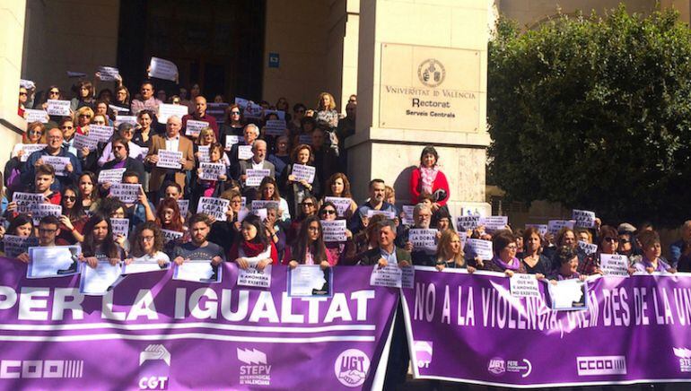 Manifestación el 8 de marzo del año pasado