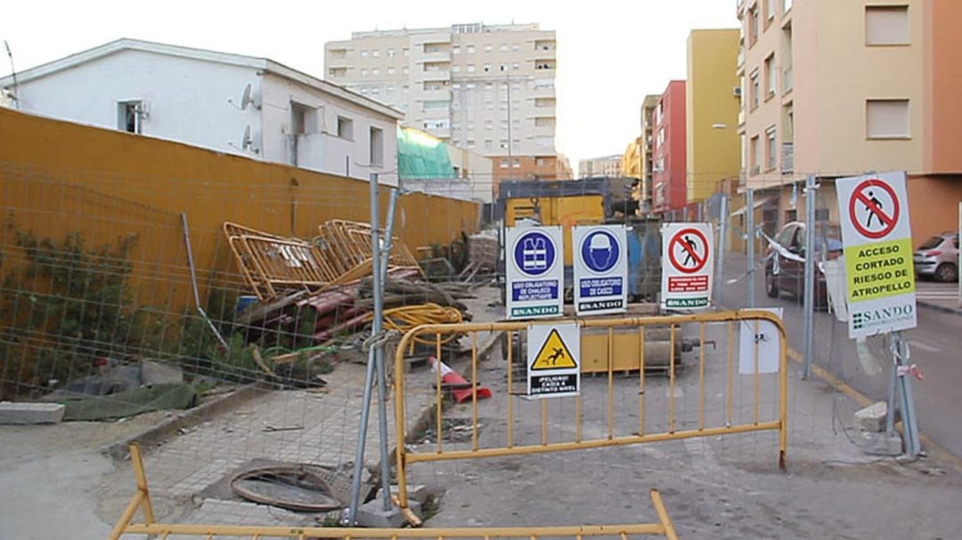 Obras de la primera fase de los colectores