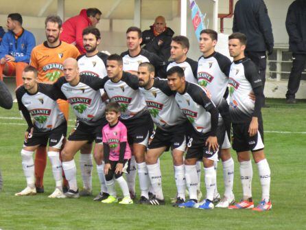 Formación del Tudelano en el último partido como local