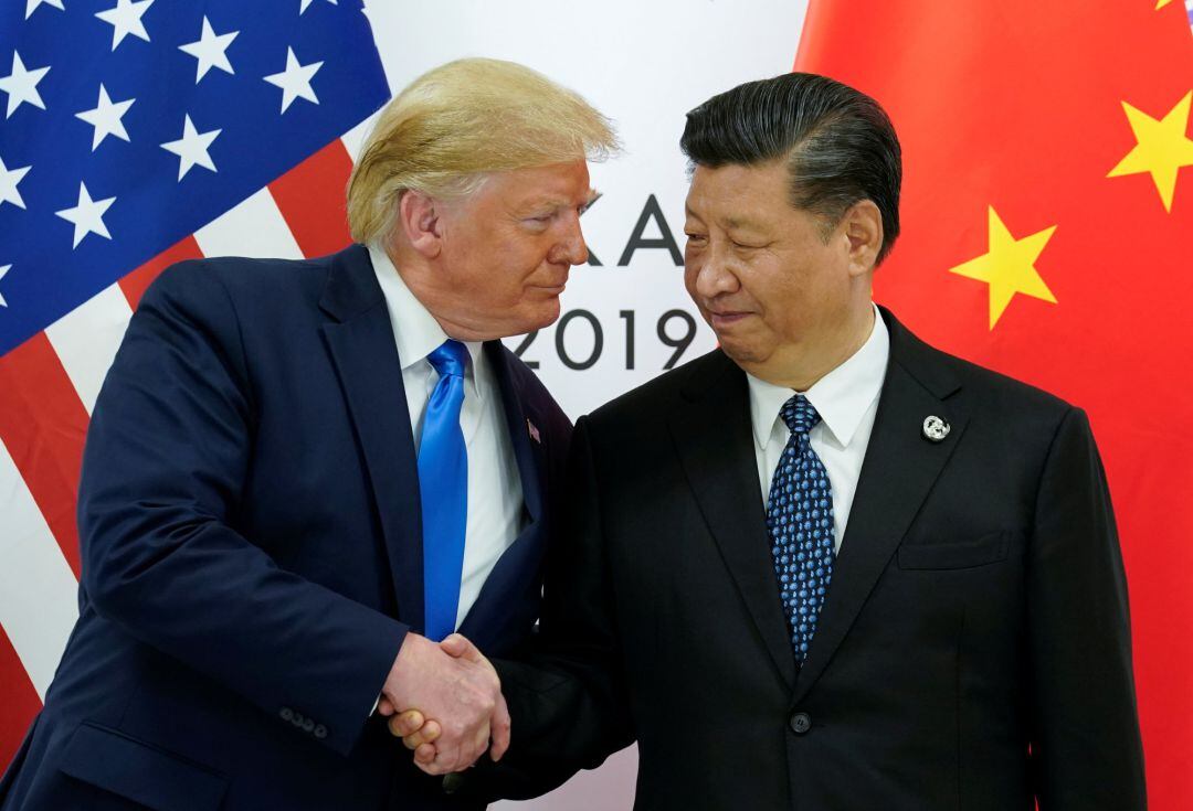 Donald Trump y Xi Jumping durante la cumbren del G20 de Osaka, Japan