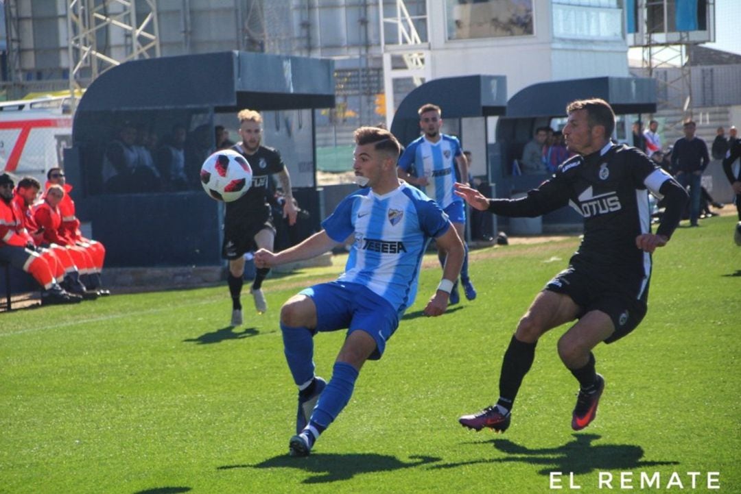 Un momento del partido.