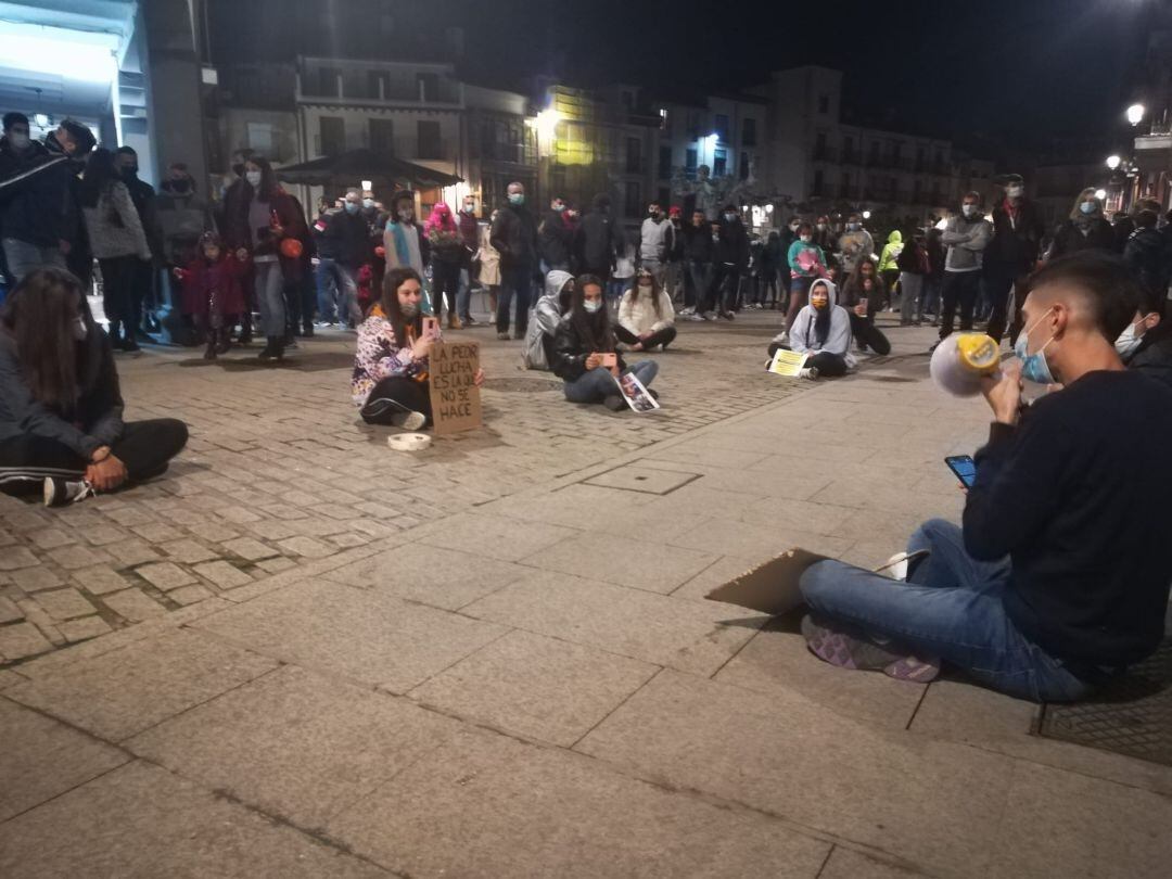 Imagen de la sentada del sábado