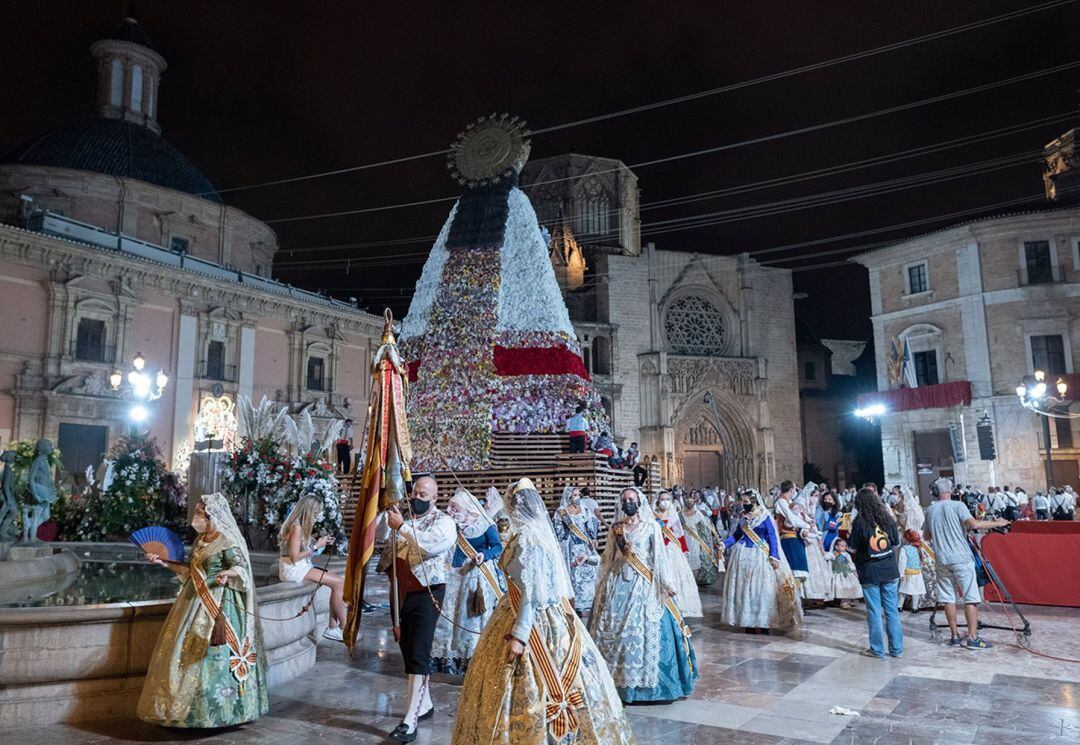 La ofrenda a la Virgen de este septiembre