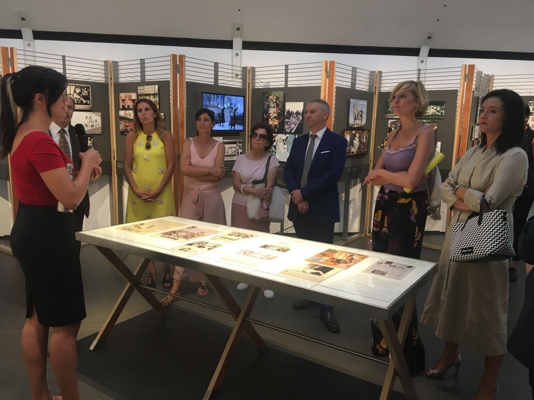 La concejala de Cultura en el Ayuntamiento de Castellón, Verónica Ruiz, en la exposición.