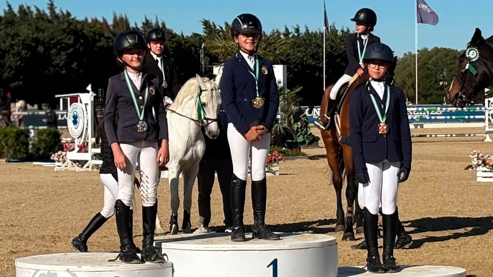 Silvia Casado Recio, en el podio del Campeonato de Andalucía
