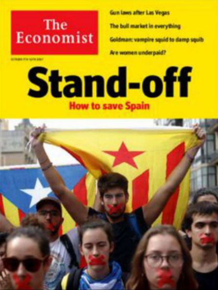 La portada de la edición europea del 7 de octubre de The Economist