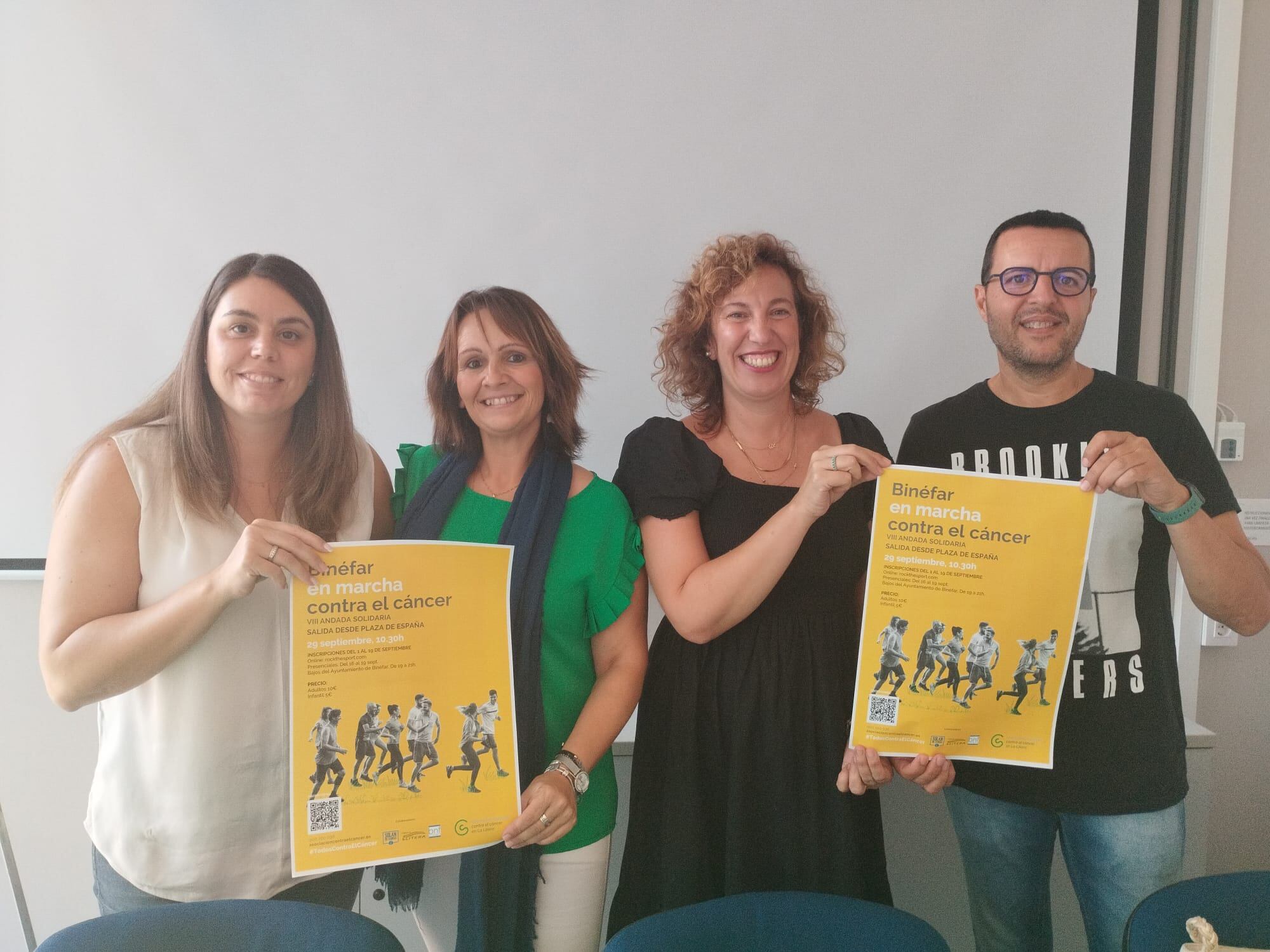 Presentación de la marcha contra el cáncer en Binéfar